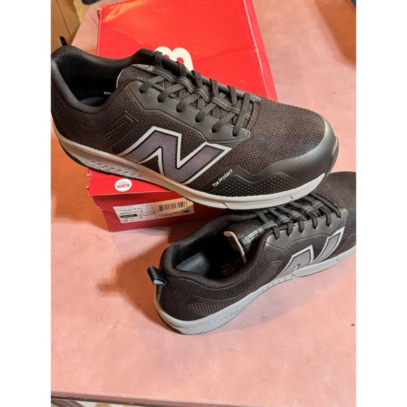 New Balance Men's Evolve Industrial Shoe Alum Toe, Black/Grey, Size 12 Xtra Wide - Picture 3 of 6